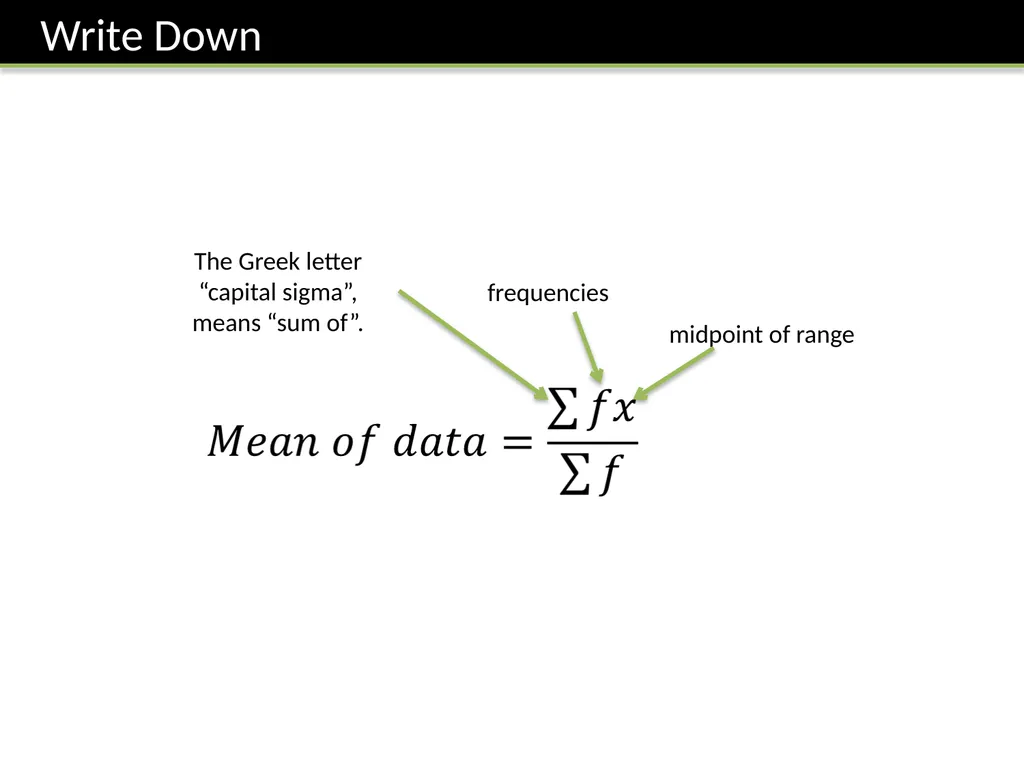 ζ Cumulative Frequency Graphs Dr Frost Starter: - slide 20 of 37