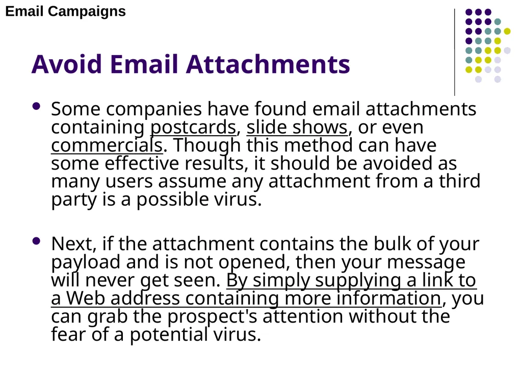 E-MARKETING (INTERNET MARKETING) Chapter – 4 Email - slide 11 of 25