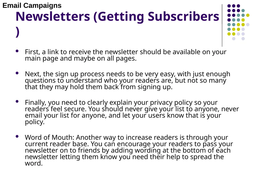 E-MARKETING (INTERNET MARKETING) Chapter – 4 Email - slide 17 of 25