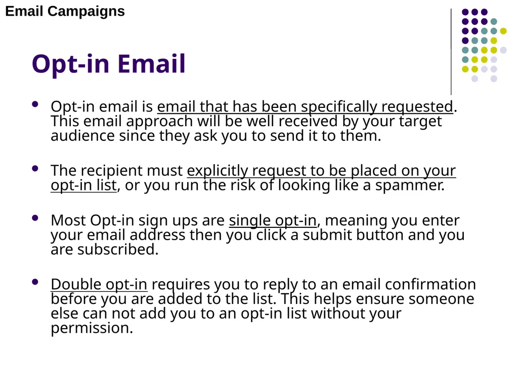 E-MARKETING (INTERNET MARKETING) Chapter – 4 Email - slide 6 of 25