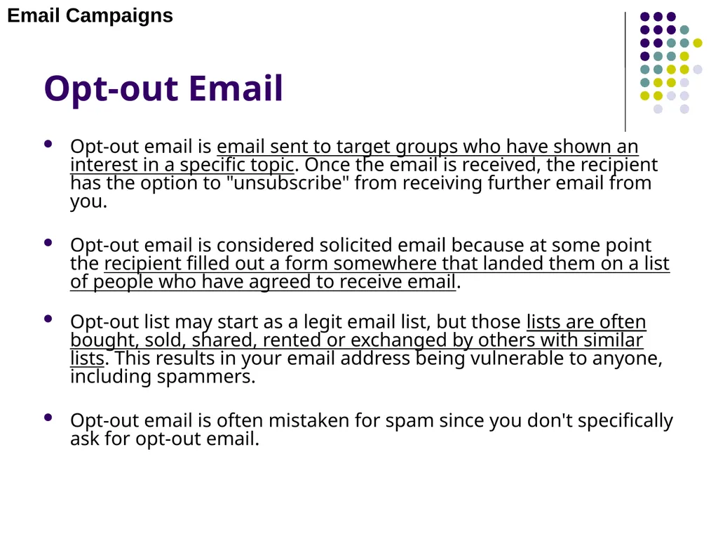 E-MARKETING (INTERNET MARKETING) Chapter – 4 Email - slide 5 of 25