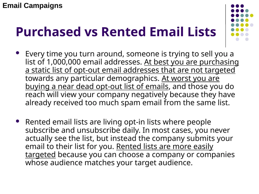 E-MARKETING (INTERNET MARKETING) Chapter – 4 Email - slide 7 of 25