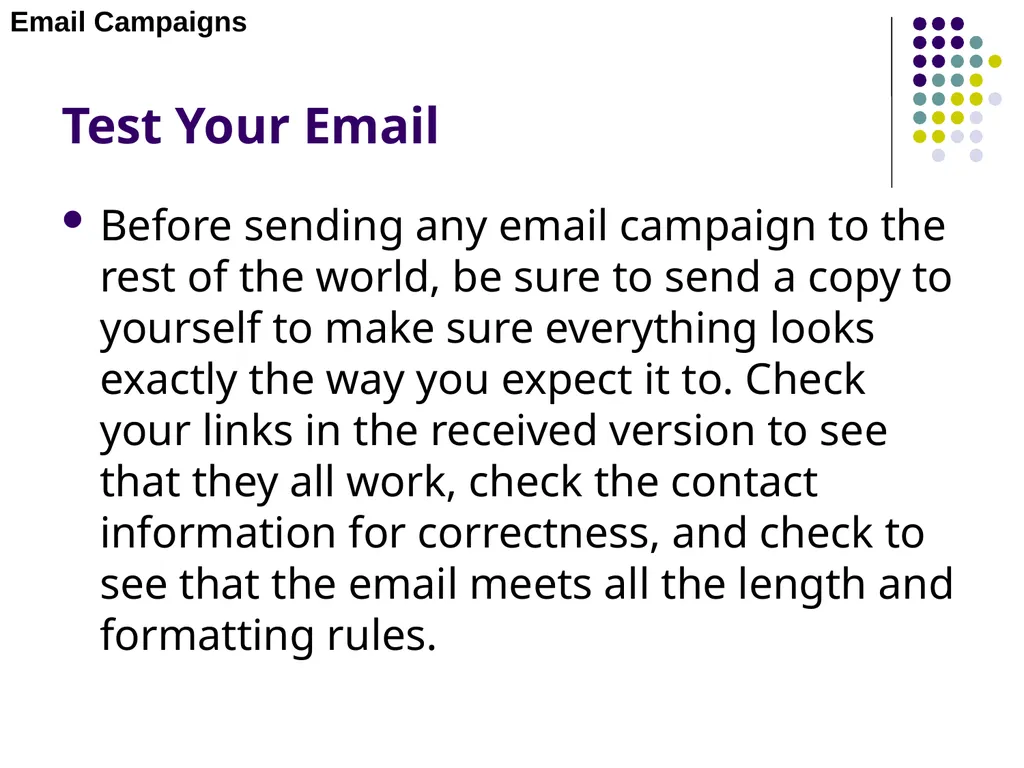 E-MARKETING (INTERNET MARKETING) Chapter – 4 Email - slide 10 of 25