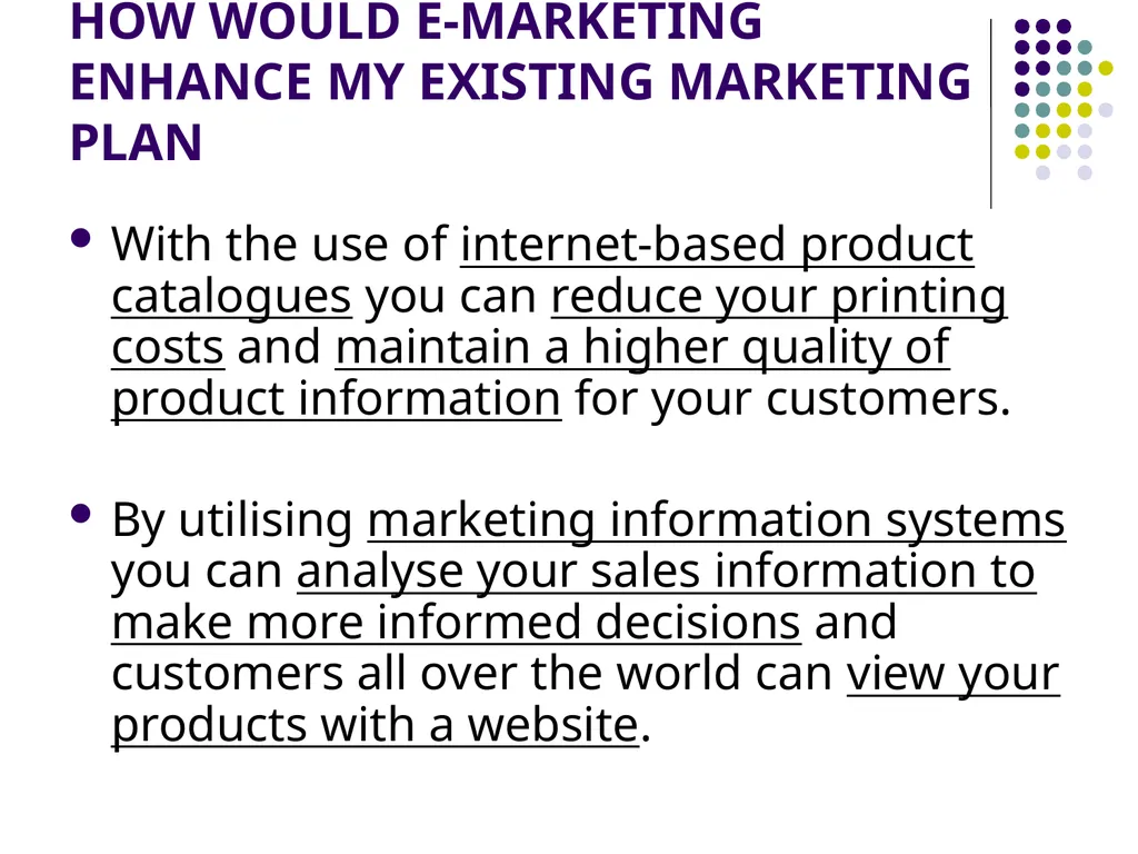 E-MARKETING (INTERNET MARKETING) Chapter – 1 - slide 8 of 10