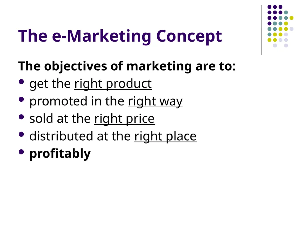 E-MARKETING (INTERNET MARKETING) Chapter – 1 - slide 4 of 10