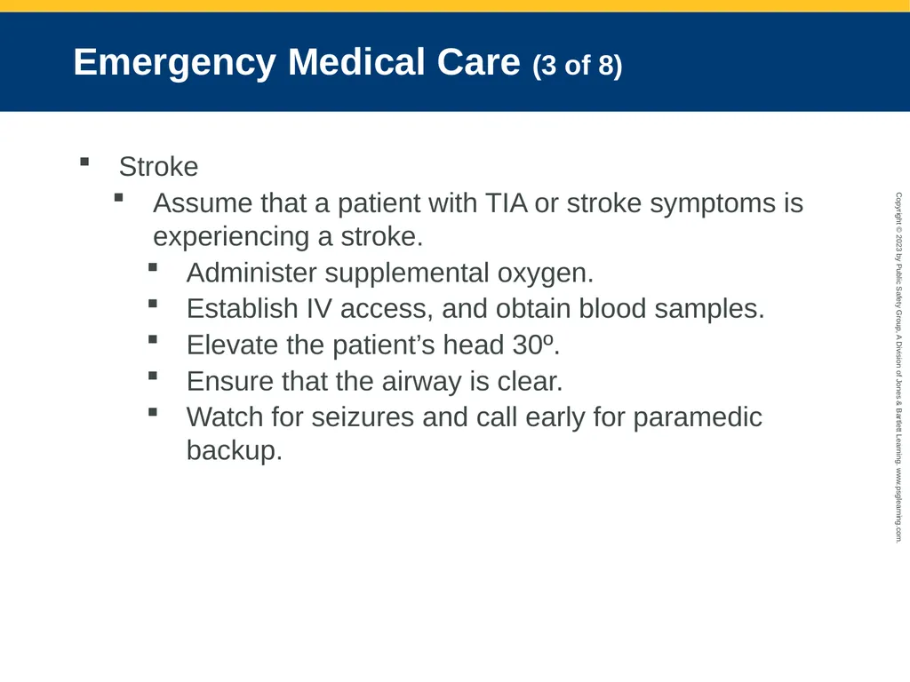 Neurologic Emergencies CHAPTER 19: Focused Lecture - slide 54 of 59