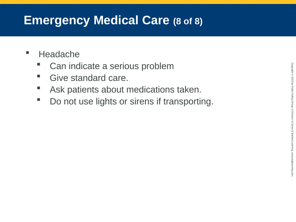 Neurologic Emergencies CHAPTER 19: Focused Lecture - slide 59 of 59