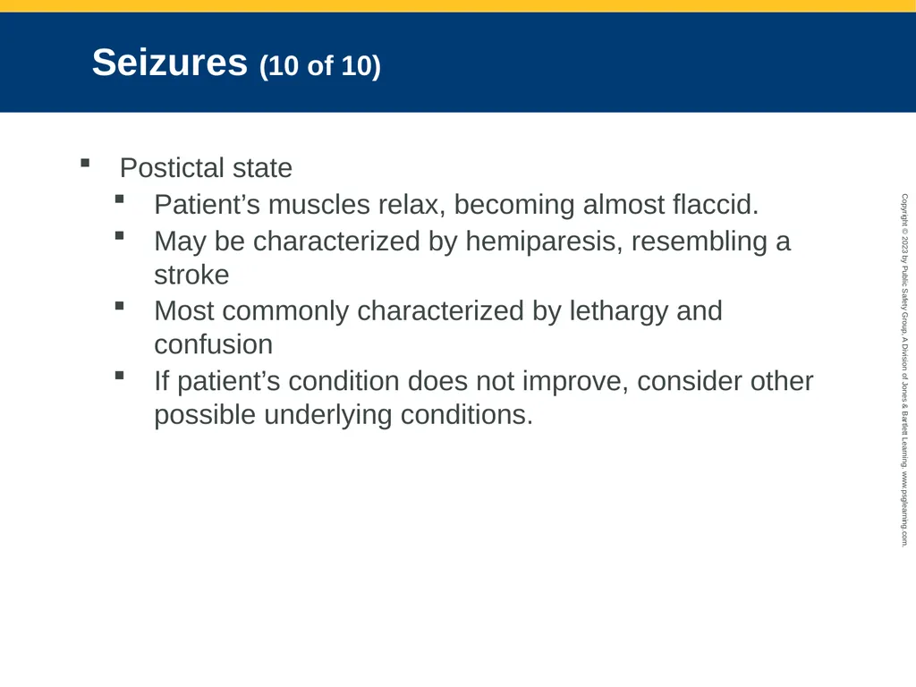 Neurologic Emergencies CHAPTER 19: Focused Lecture - slide 37 of 59