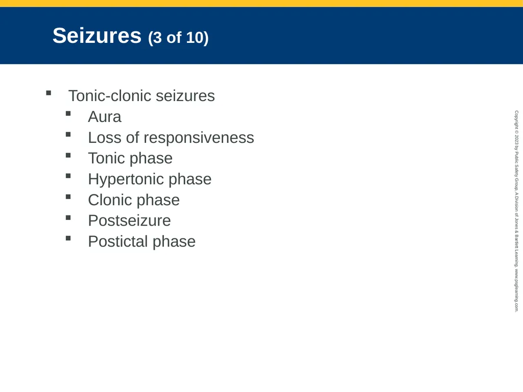 Neurologic Emergencies CHAPTER 19: Focused Lecture - slide 30 of 59
