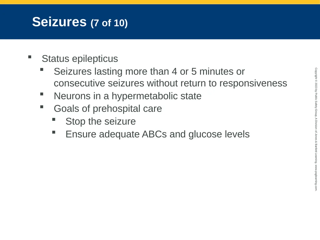 Neurologic Emergencies CHAPTER 19: Focused Lecture - slide 34 of 59