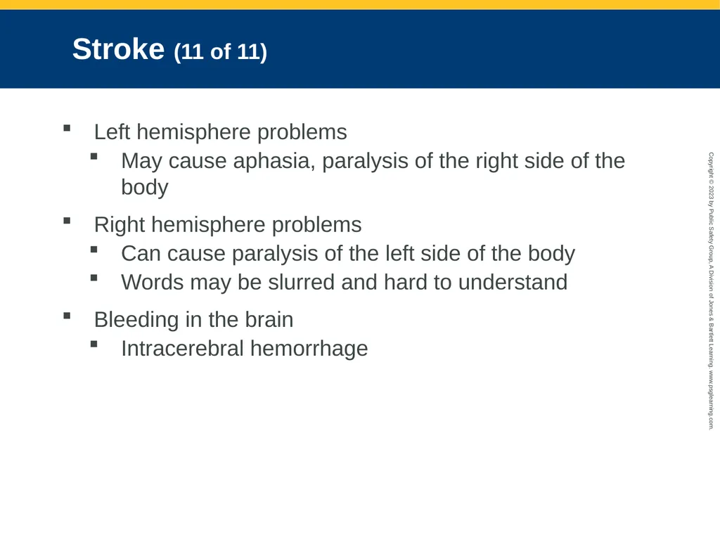 Neurologic Emergencies CHAPTER 19: Focused Lecture - slide 25 of 59