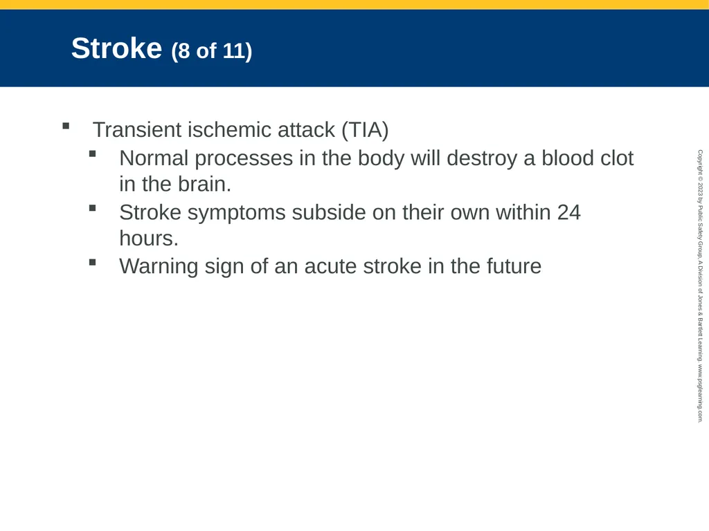 Neurologic Emergencies CHAPTER 19: Focused Lecture - slide 22 of 59