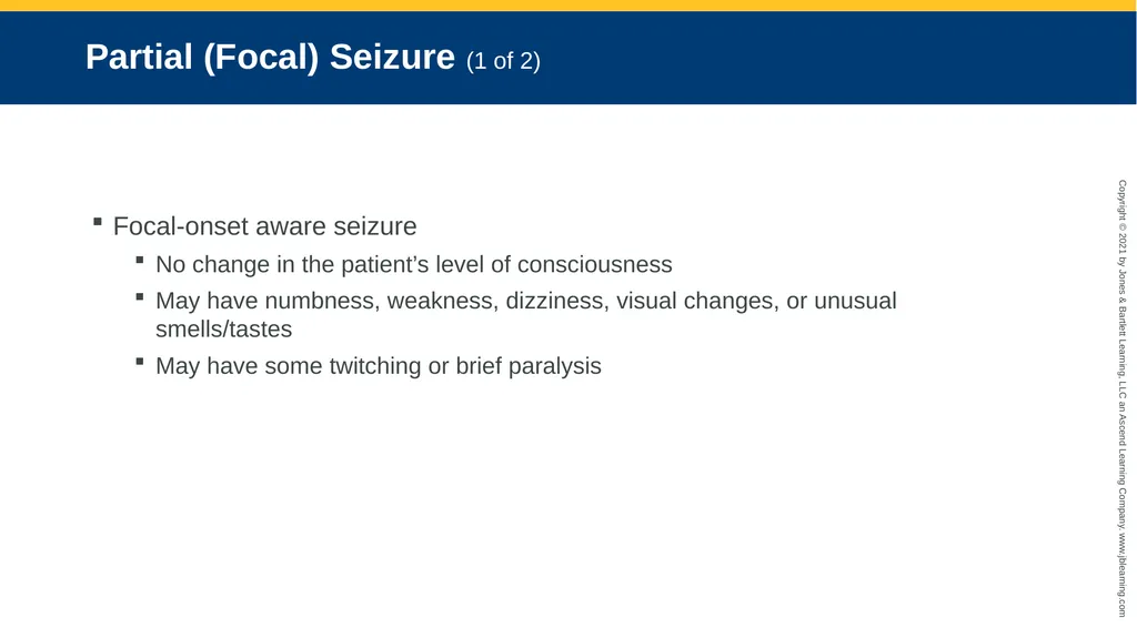 CHAPTER 18 Neurologic Emergencies National EMS - slide 39 of 103