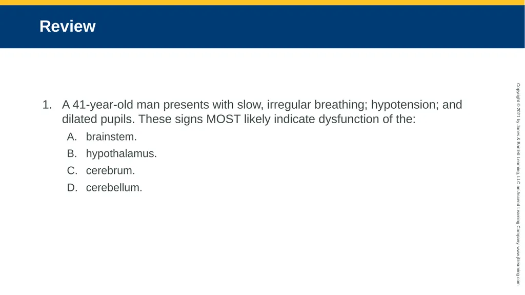 CHAPTER 18 Neurologic Emergencies National EMS - slide 74 of 103