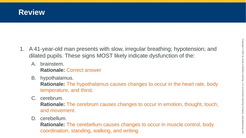 CHAPTER 18 Neurologic Emergencies National EMS - slide 76 of 103
