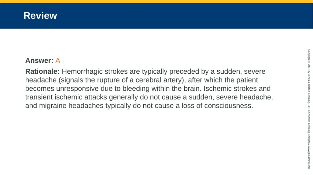 CHAPTER 18 Neurologic Emergencies National EMS - slide 81 of 103