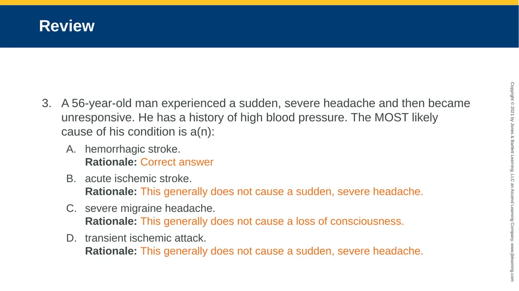 CHAPTER 18 Neurologic Emergencies National EMS - slide 82 of 103