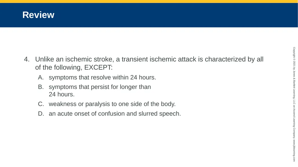 CHAPTER 18 Neurologic Emergencies National EMS - slide 83 of 103