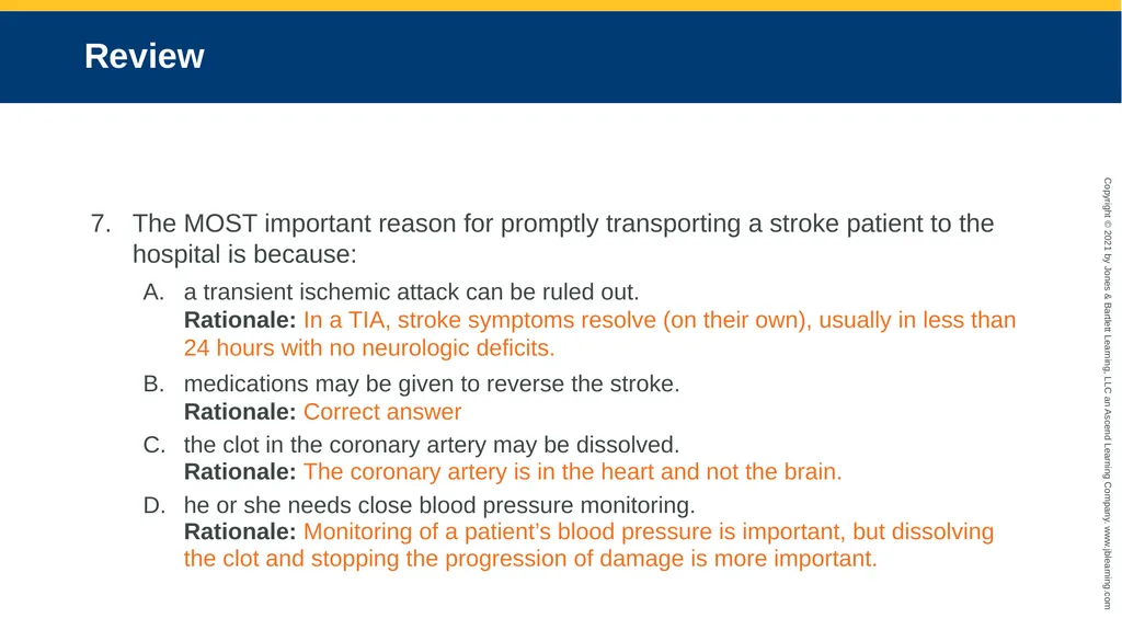 CHAPTER 18 Neurologic Emergencies National EMS - slide 94 of 103
