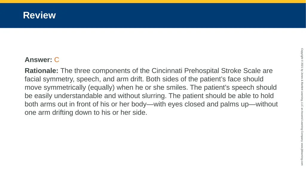 CHAPTER 18 Neurologic Emergencies National EMS - slide 96 of 103