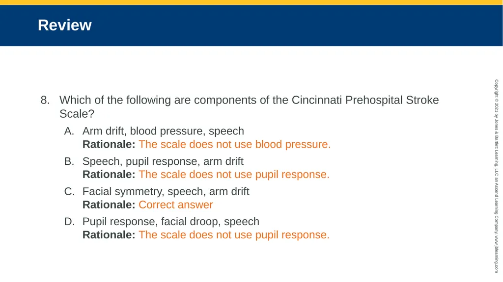 CHAPTER 18 Neurologic Emergencies National EMS - slide 97 of 103