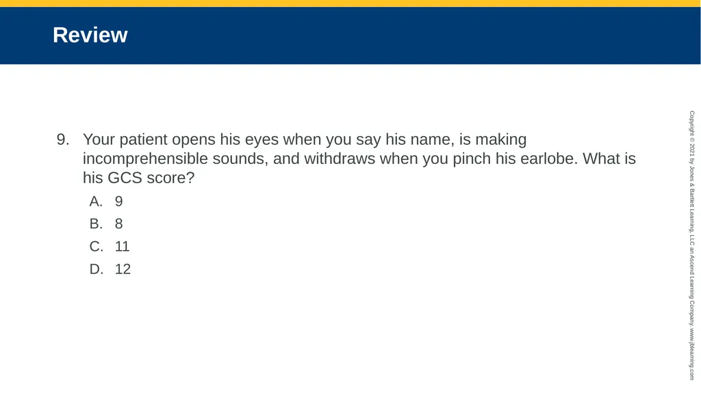 CHAPTER 18 Neurologic Emergencies National EMS - slide 98 of 103
