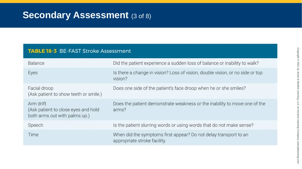 CHAPTER 18 Neurologic Emergencies National EMS - slide 58 of 103