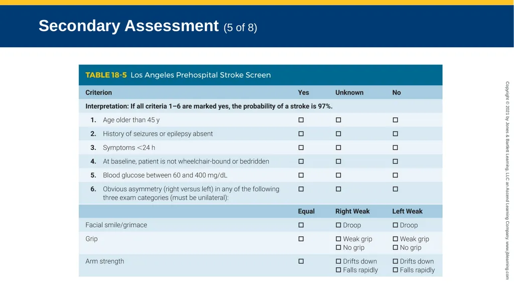 CHAPTER 18 Neurologic Emergencies National EMS - slide 60 of 103