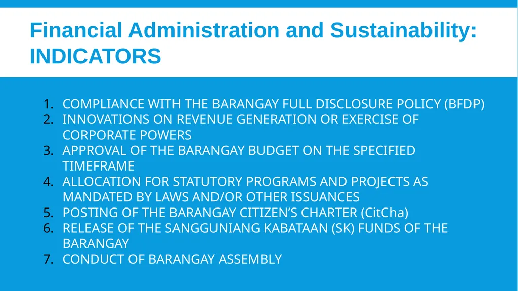 The 2024 Seal of Good Local Governance for - slide 27 of 46