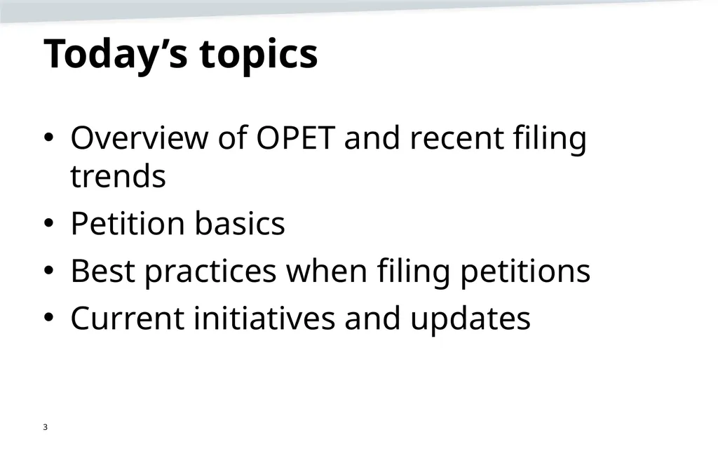 Opening USPTO logo slide USPTO Hour: Updates on - slide 3 of 35