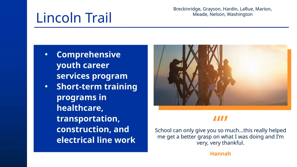 Putting Young Kentuckians to Work Myra Wilson - slide 15 of 19
