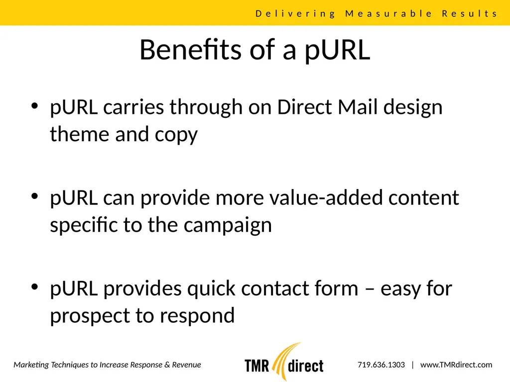 Direct Mail, Email, Web Integration Delivering - slide 14 of 16