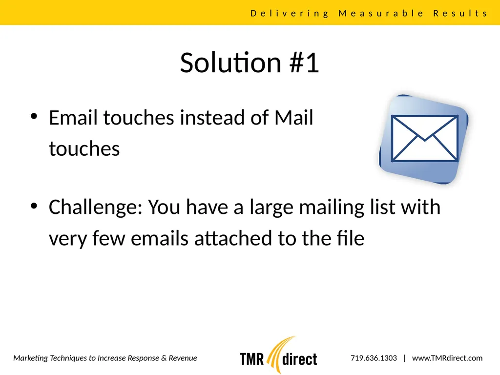 Direct Mail, Email, Web Integration Delivering - slide 3 of 16