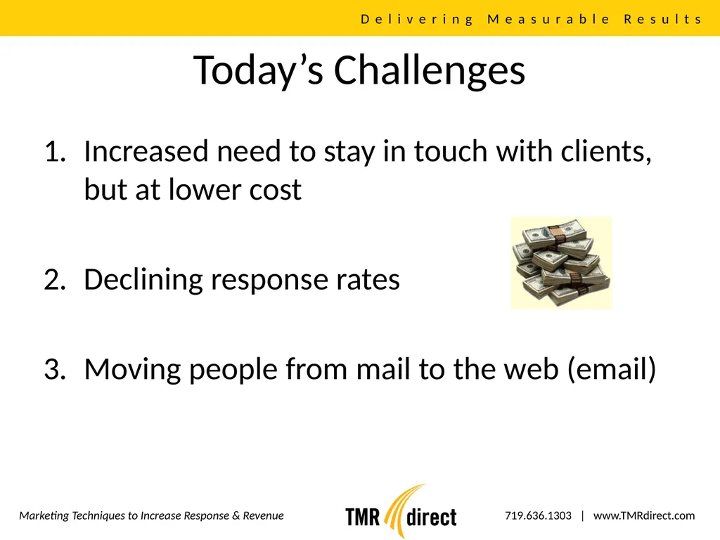 Direct Mail, Email, Web Integration Delivering - slide 2 of 16