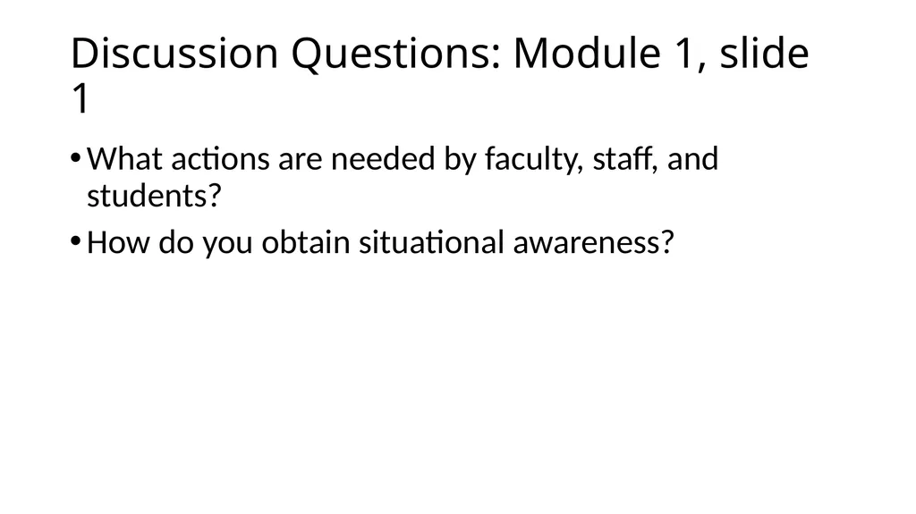 How to use the Tabletop Exercise PowerPoint - slide 24 of 51