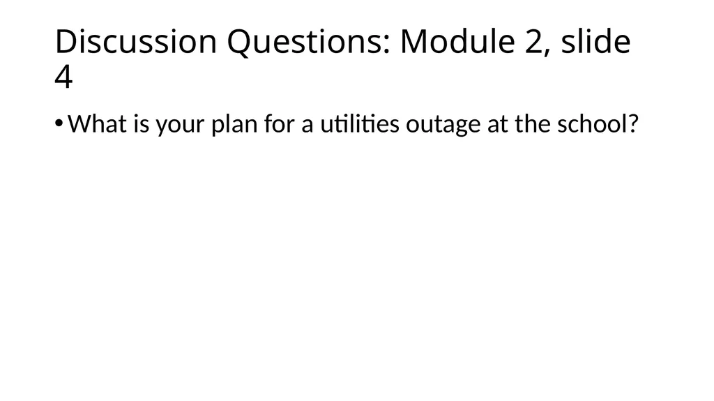 How to use the Tabletop Exercise PowerPoint - slide 35 of 51