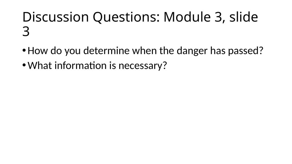 How to use the Tabletop Exercise PowerPoint - slide 41 of 51