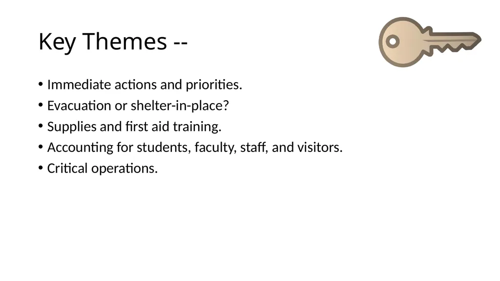 How to use the Tabletop Exercise PowerPoint - slide 31 of 51