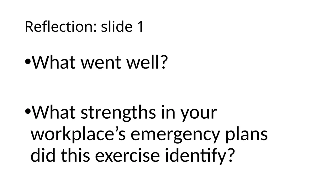 How to use the Tabletop Exercise PowerPoint - slide 46 of 51