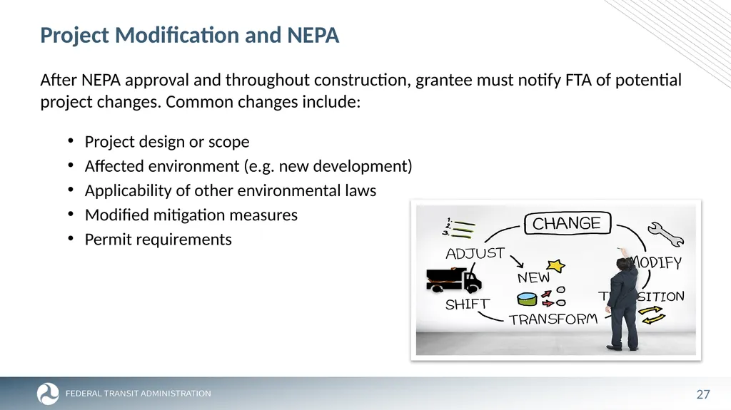 FTA Post Award Activities November 1, 2023 - slide 27 of 46