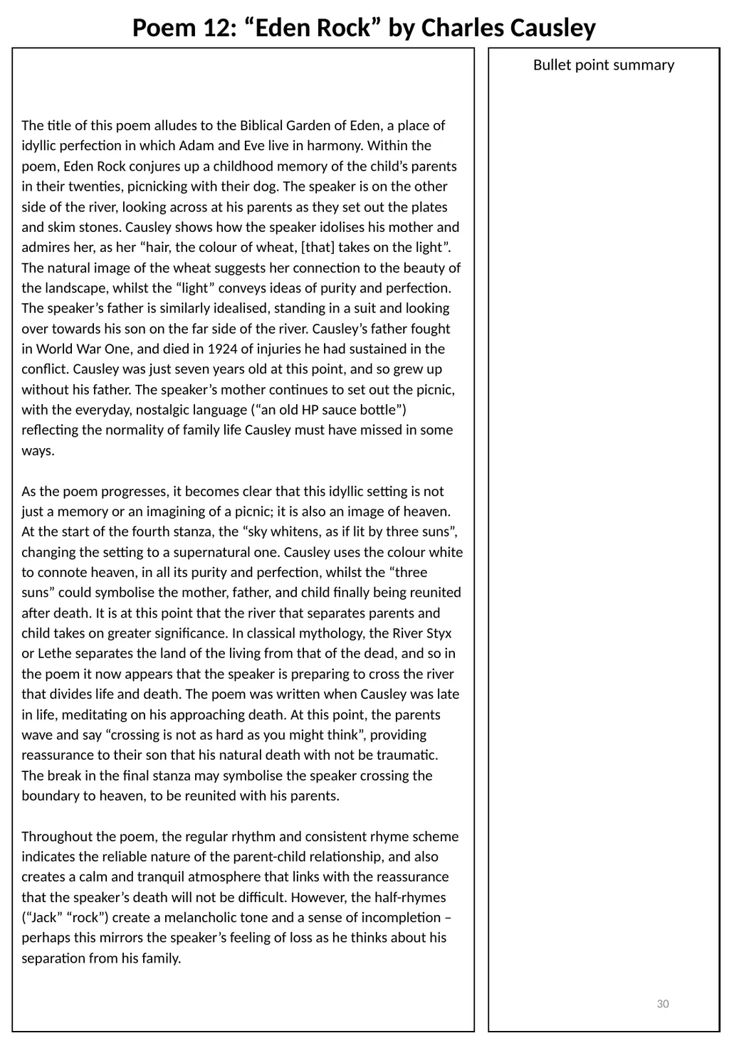 Year 11 Love & Relationships Revision Booklet - slide 30 of 38