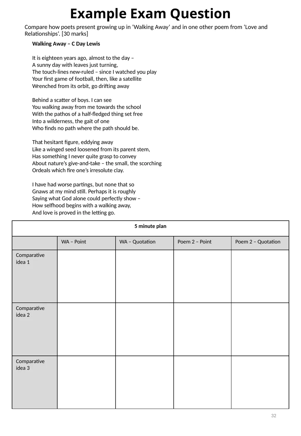 Year 11 Love & Relationships Revision Booklet - slide 32 of 38