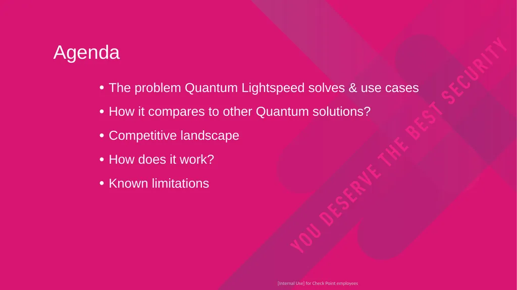 [Check Point - All Rights Reserved] Quantum - slide 2 of 37