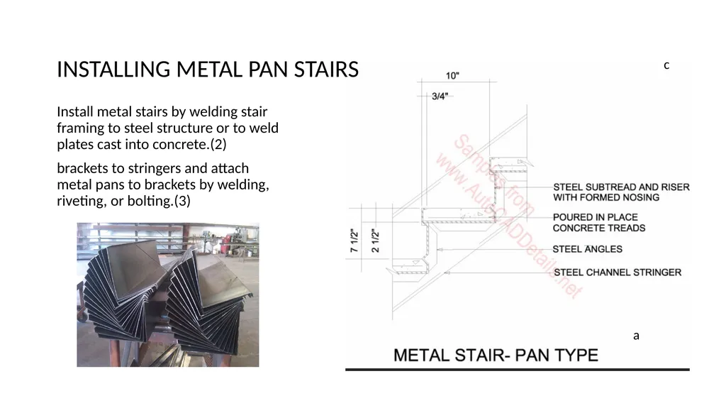 METAL PAN/CONCRETE-FILLED STAIRS A common - slide 2 of 6
