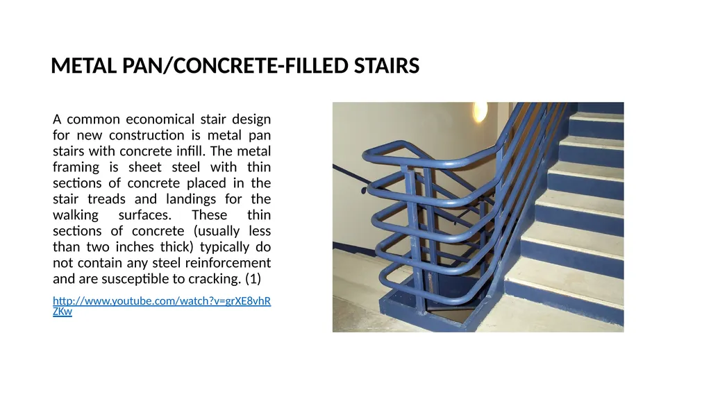 METAL PAN/CONCRETE-FILLED STAIRS A common - slide 1 of 6