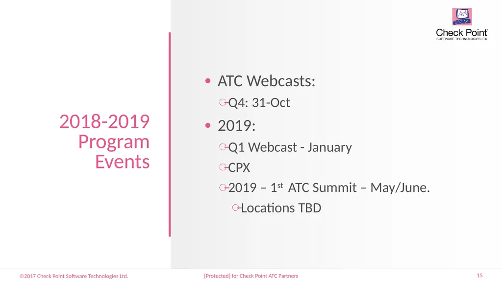 31-October-2018 Q4 Webcast Check Point ATC - slide 15 of 41