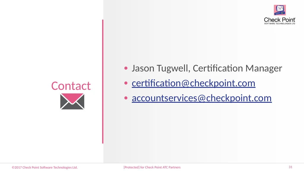 31-October-2018 Q4 Webcast Check Point ATC - slide 31 of 41