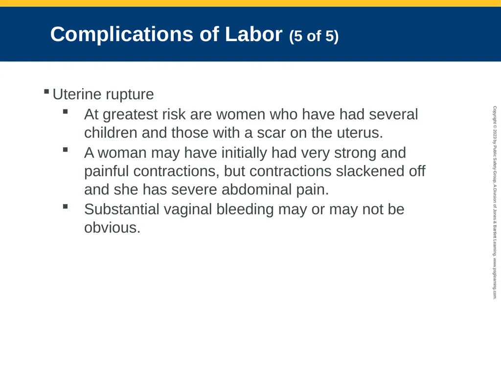 Obstetrics and Neonatal Care CHAPTER 35: Focused - slide 86 of 126