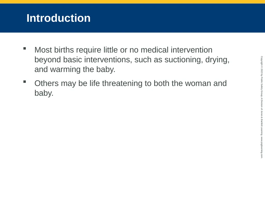 Obstetrics and Neonatal Care CHAPTER 35: Focused - slide 11 of 126