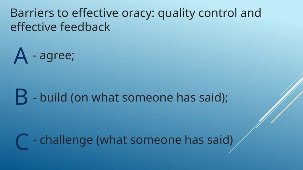 Why is active learning and oracy important in RE? - slide 11 of 27